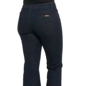 Wrangler dark wash trouser jeans
